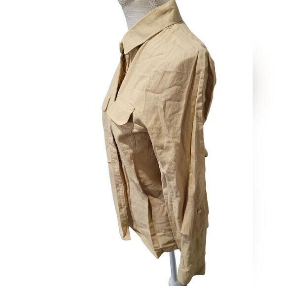 New IMNYC Tan Button Down S - Picture 2 of 5
